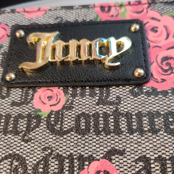 Juicy Couture Large Wristlet Logo Roses - Picture 4 of 11